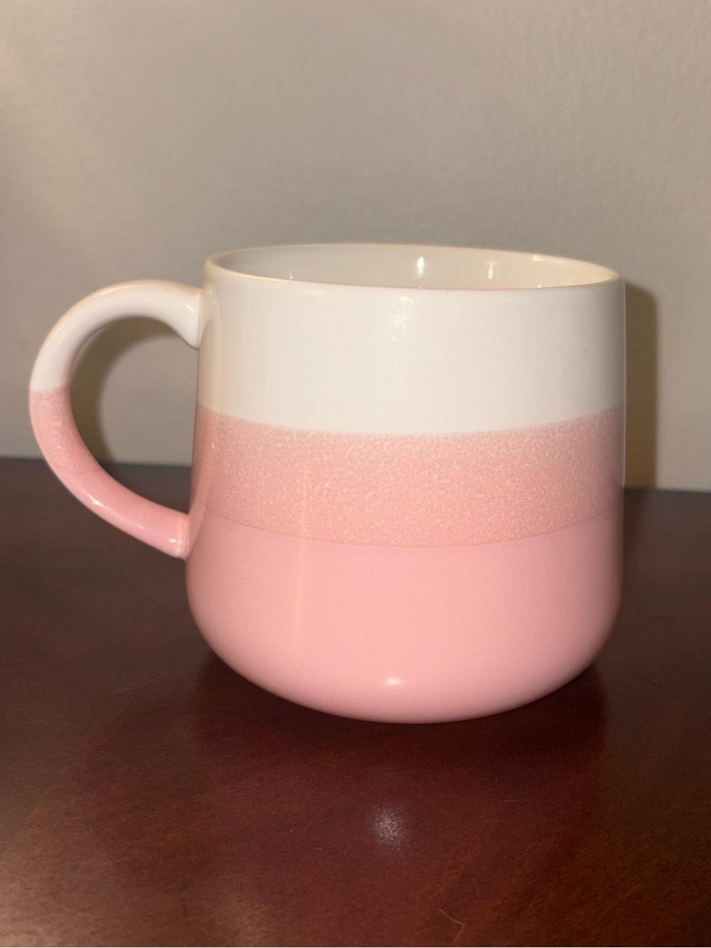 Hallmark Pink and White Ombre Ceramic Mug